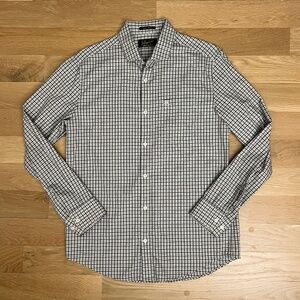 Penguin Men's Purple, Blue, Cream Long Sleeve Button Down, Medium